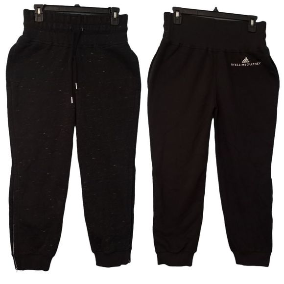 Adidas by Stella McCartney Pants - Adidas X Stella McCartney Crop Sweatpants Joggers size Small Black/Gray